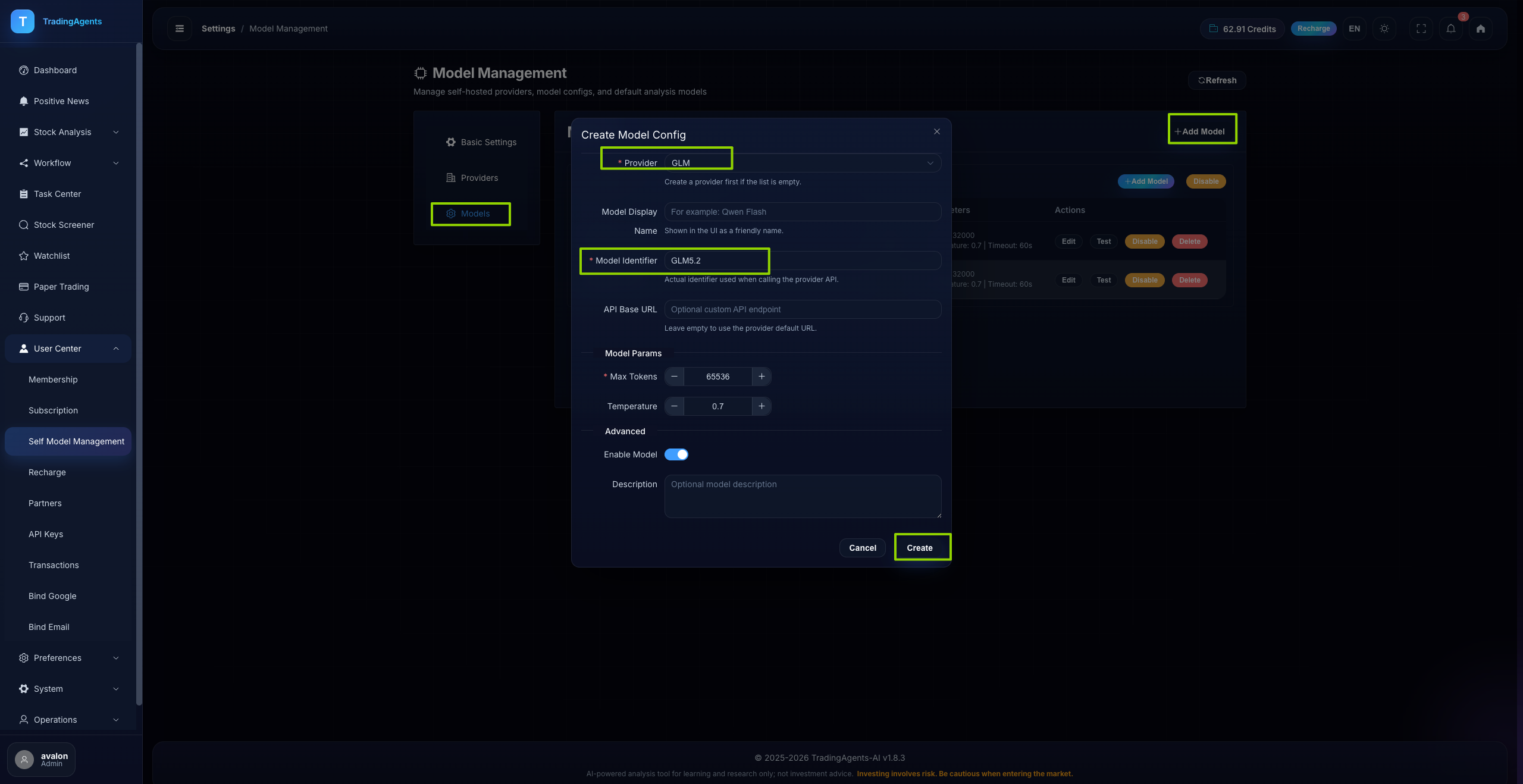 Step 4: Add your specific model version